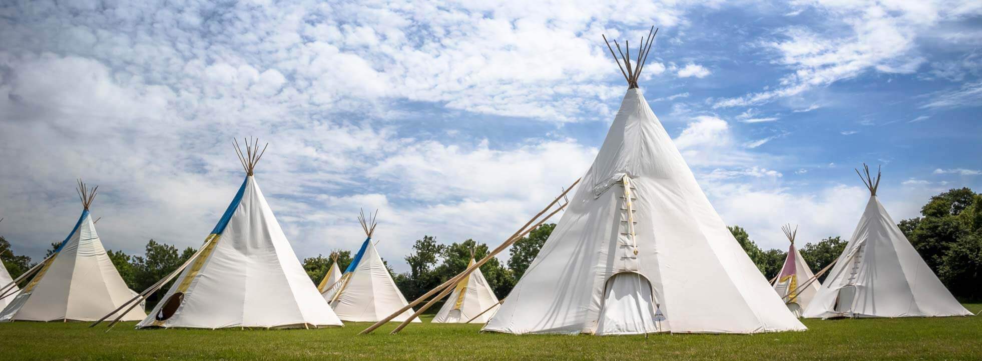 Tipis | Glastonbury Accommodation | Pennard Hill Farm